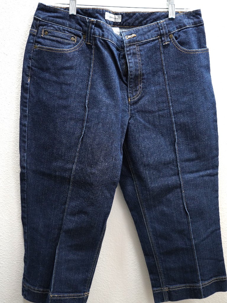 Chico's Platinum Denim Crop Jeans Size 3